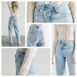 AGOLDE Criss Cross Jeans Suburbia Light Wash